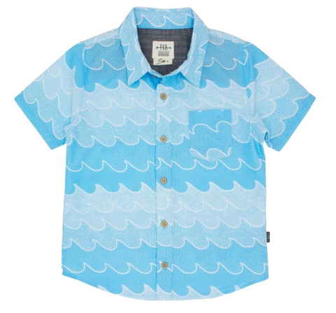 Feather 4 Arrow Cosmic Waves Button Down