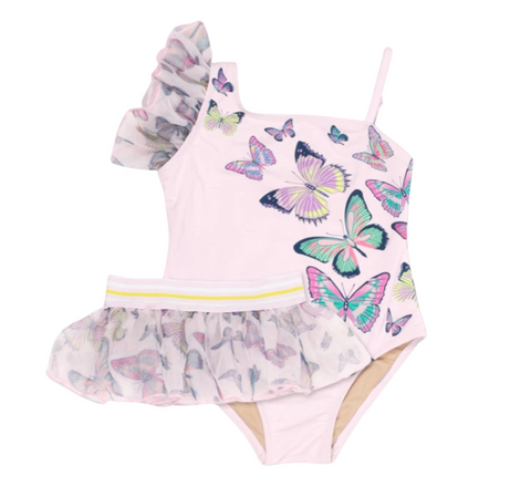 Shade Critters Butterfly One Piece Swimsuit with Tutu Skirt 