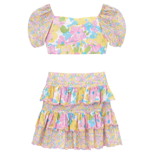 Marlo Junior Mia Lace Dress - Yellow Turtle