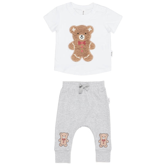 Fuzzy Newborn Pjs White