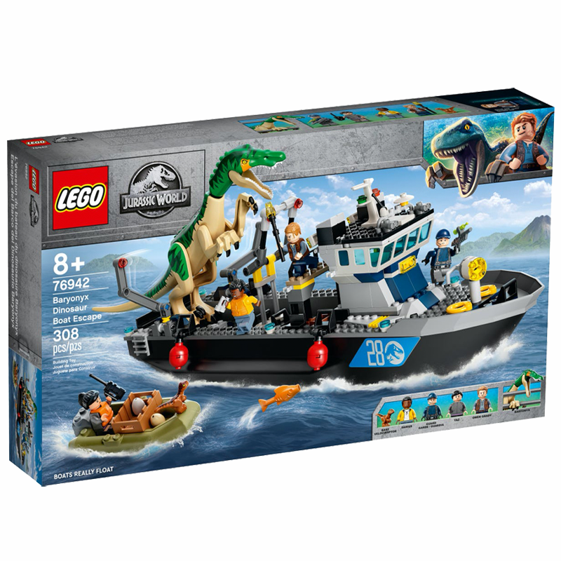 lego baryonyx boat escape