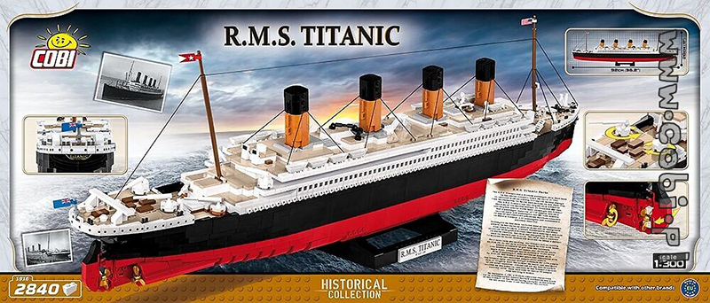 Cobi Titanic . Titanic 1:300 scale 2840 piece Construction Set | My  Hobbies