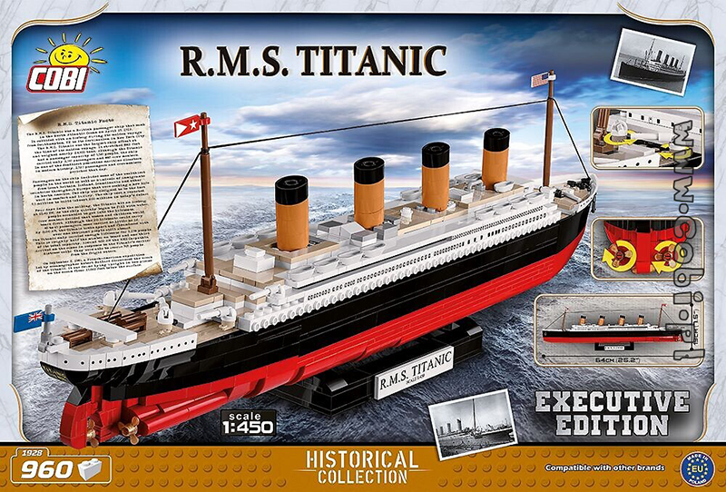 Cobi Titanic - Titanic Exclusive Edition 1:450 Scale 960 piece | My Hobbies