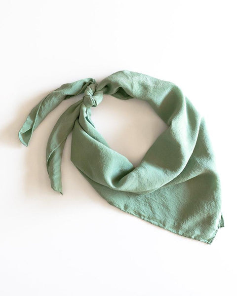 'The Classic' Washable Silk Scarf in Celadon – Tono + co