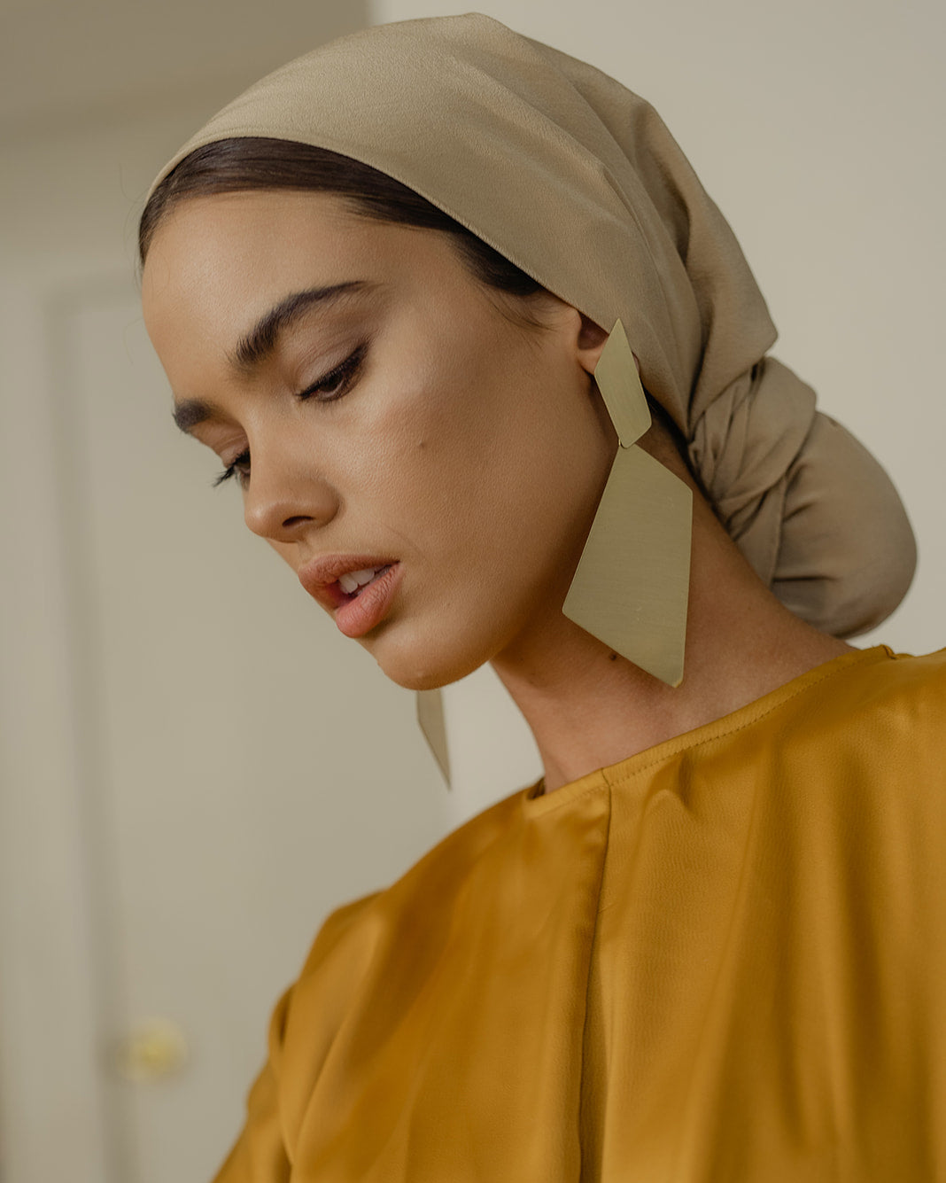 'The Classic' Washable Silk Scarf in Sand – Tono + co