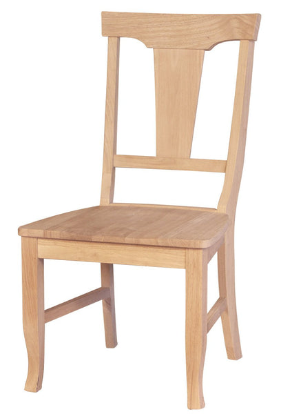 Unfinished Panel Back Hardwood Dining Chair (2-Pack) - UnfinishedFurnitureExpo