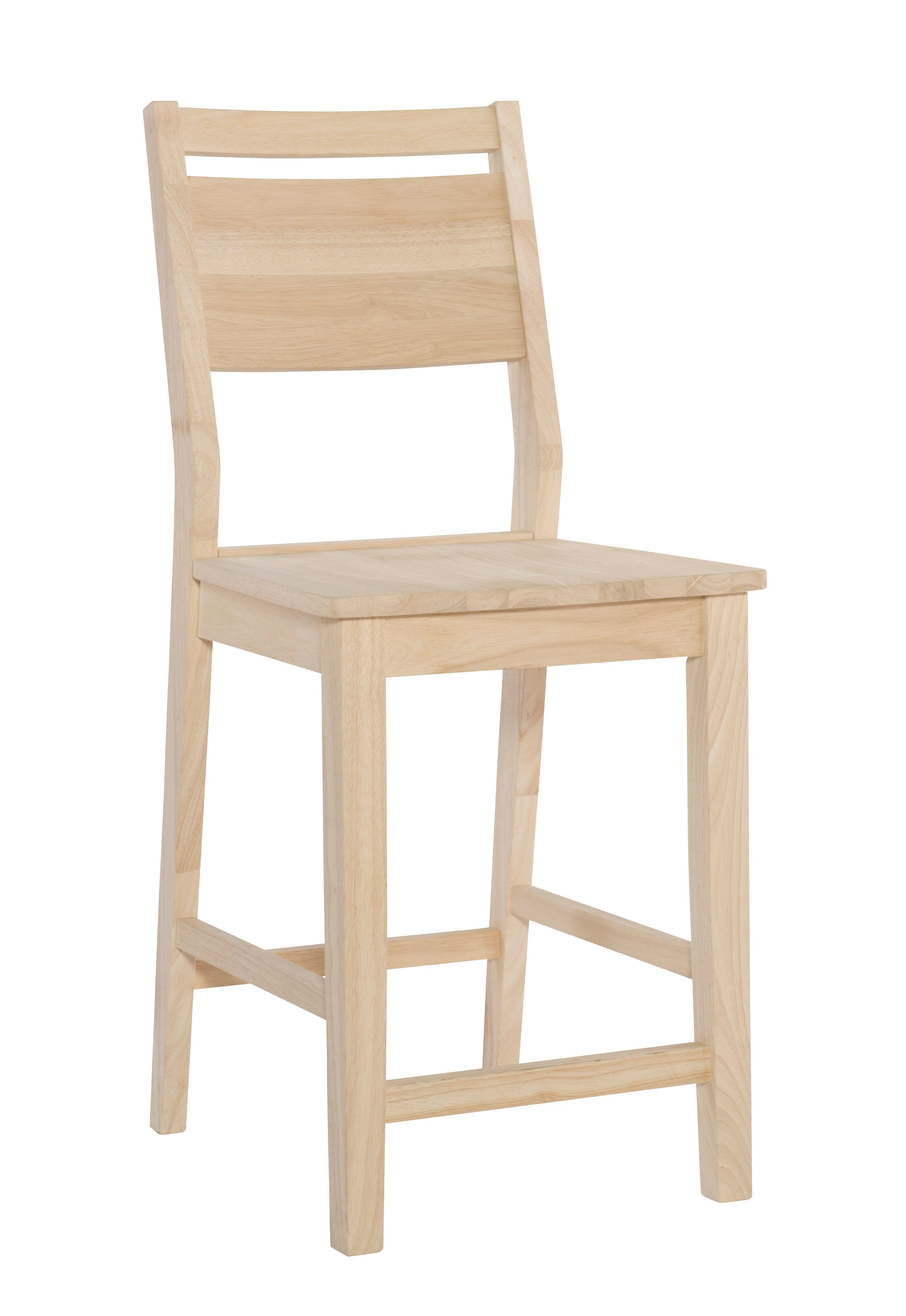 Aspen Panel Back Bar Stool Unfinishedfurnitureexpo