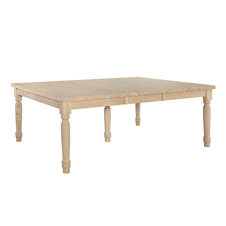 Farmhouse Hardwood Butterfly Dining Table - 60" x 60" x 80" - UnfinishedFurnitureExpo