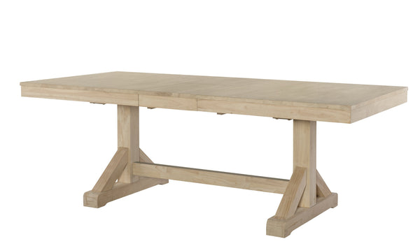 Canyon Butterfly Leaf Trestle Hardwood Table - 40" x 84" - UnfinishedFurnitureExpo