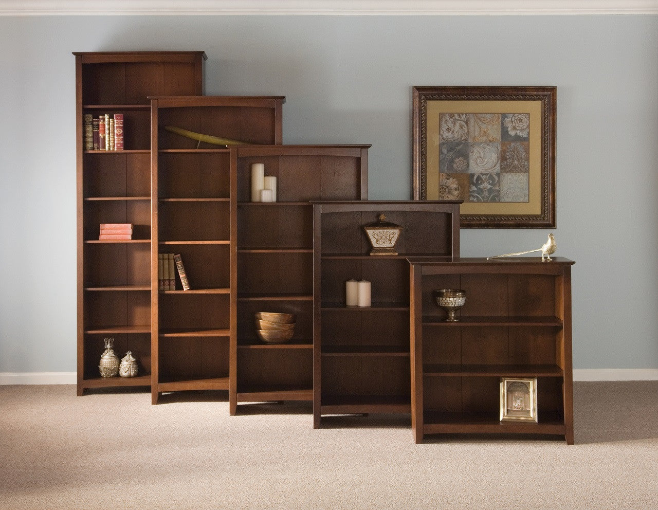 Shaker Hardwood Bookcase - 32" W x 36" T (Free Shipping ...