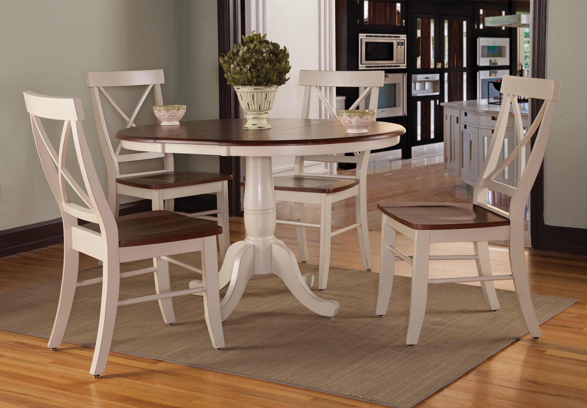 36 Round Dining Room Table With Leaf