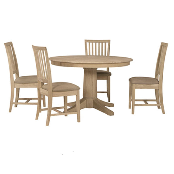 48" Round Solid Top Dining Table - UnfinishedFurnitureExpo