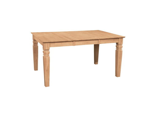 Java Butterfly Hardwood Table - 58" (Choose Height) - UnfinishedFurnitureExpo