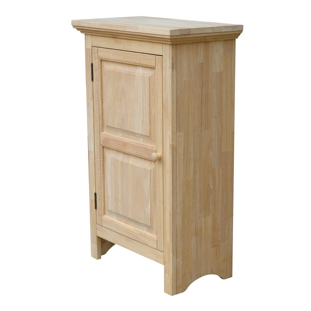 Solid Hardwood Single Door Jelly Cabinet Unfinishedfurnitureexpo
