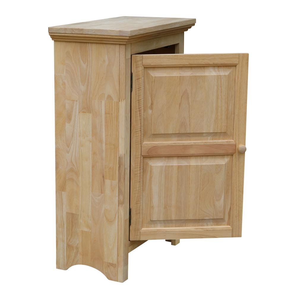 Solid Hardwood Single Door Jelly Cabinet Unfinishedfurnitureexpo