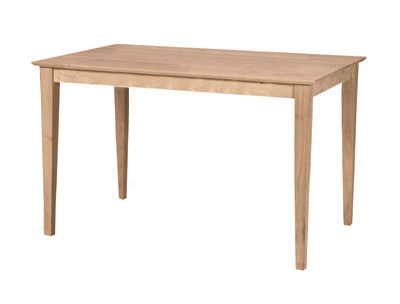 Hardwood Gathering Table 30" x 42" (Choose Height and Style) - UnfinishedFurnitureExpo