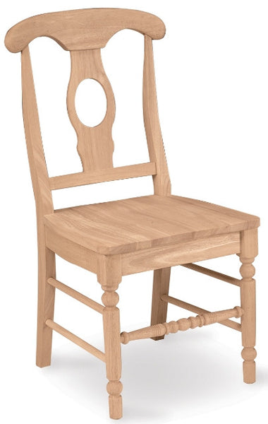 Empire Hardwood Dining Chair with Wood Seat - 2 Pack (Finish Options) - UnfinishedFurnitureExpo