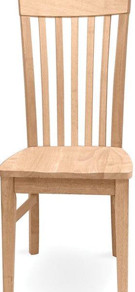 Tall Slat Back Mission Hardwood Dining Side Chairs - 2 Pack (Finished Options) - UnfinishedFurnitureExpo