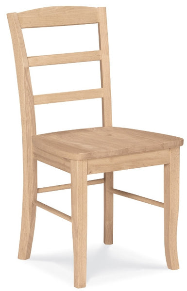 Madrid Hardwood Dining Chair 2-Pack (Finish Options) - UnfinishedFurnitureExpo