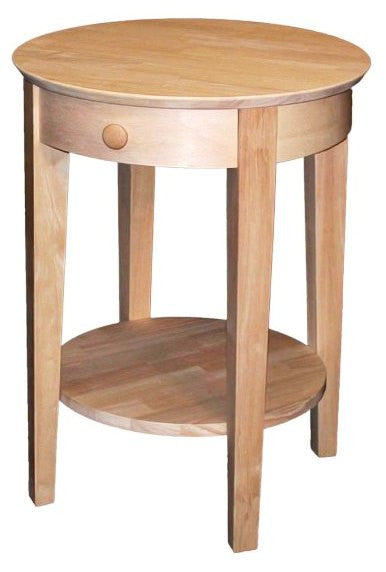 round bedside table