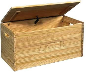 solid pine toy box