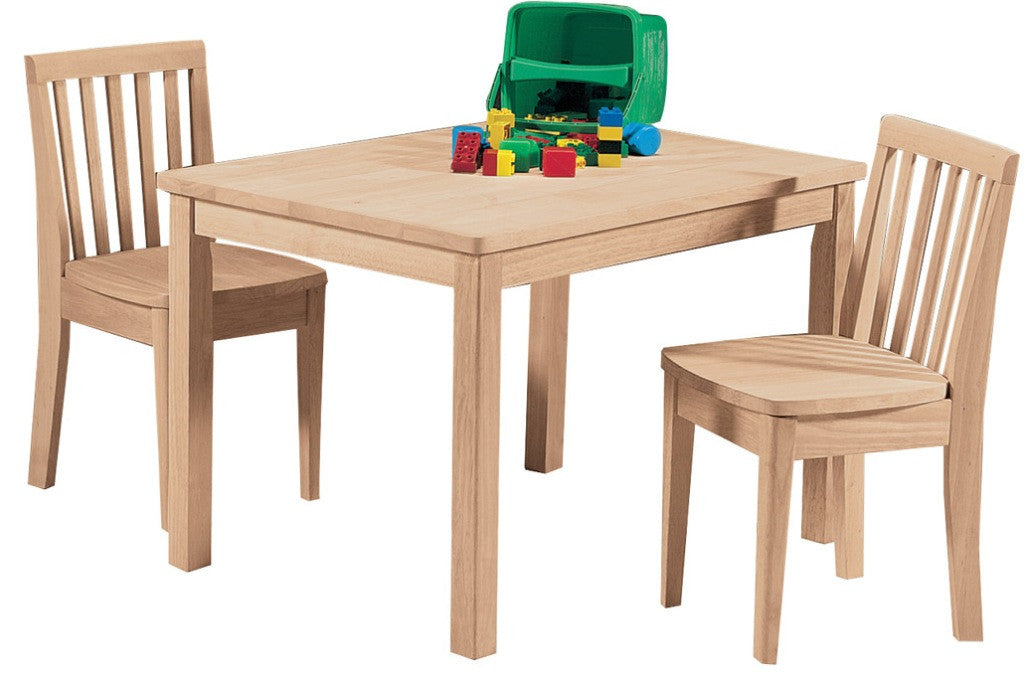 children's solid wood table and chairs