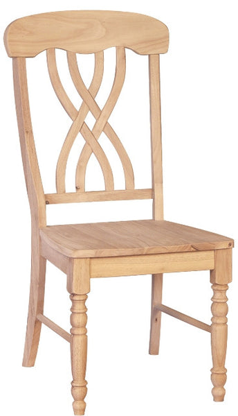 Lattice Back Hardwood Dining Chair (2-Pack) - Finish Options - UnfinishedFurnitureExpo