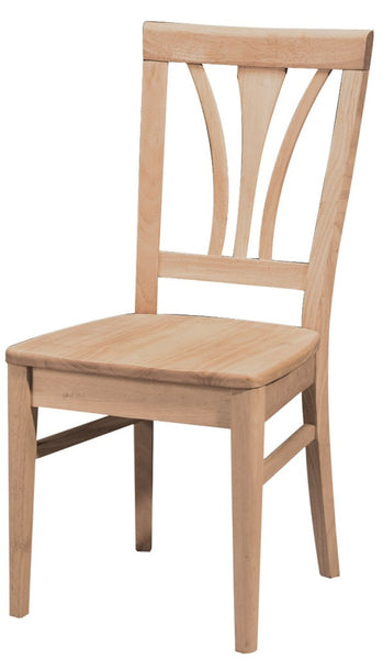 Fanback Hardwood Dining Chairs - 2 Pack - UnfinishedFurnitureExpo