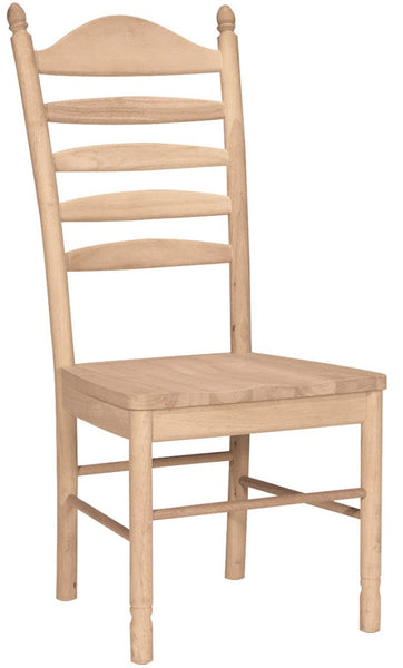 Bedford Hardwood Ladderback Dining Chair - 2 Pack (Finish Options) - UnfinishedFurnitureExpo