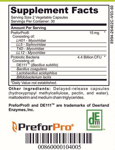 Probiótico y prebiótico avanzado bajo en FODMAP - CASA-54