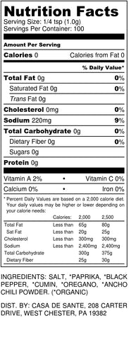 Mezcla de especias orgánica baja en FODMAP (condimento de adobo) - Sin cebolla No