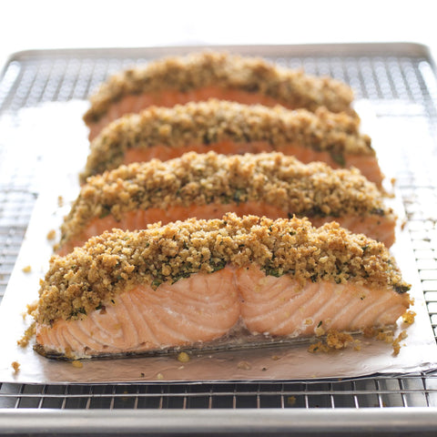 Low FODMAP Cedar Planked Salmon With Grilled Zucchini Recipe