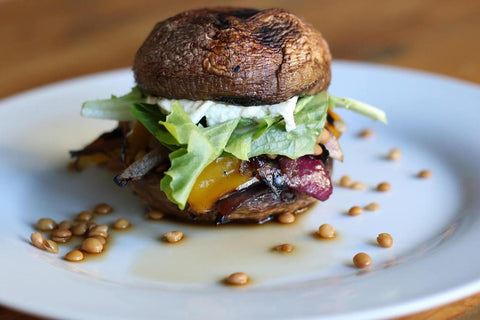 Low FODMAP Eggplant Veggie Burgers With Goat Cheese Recipe