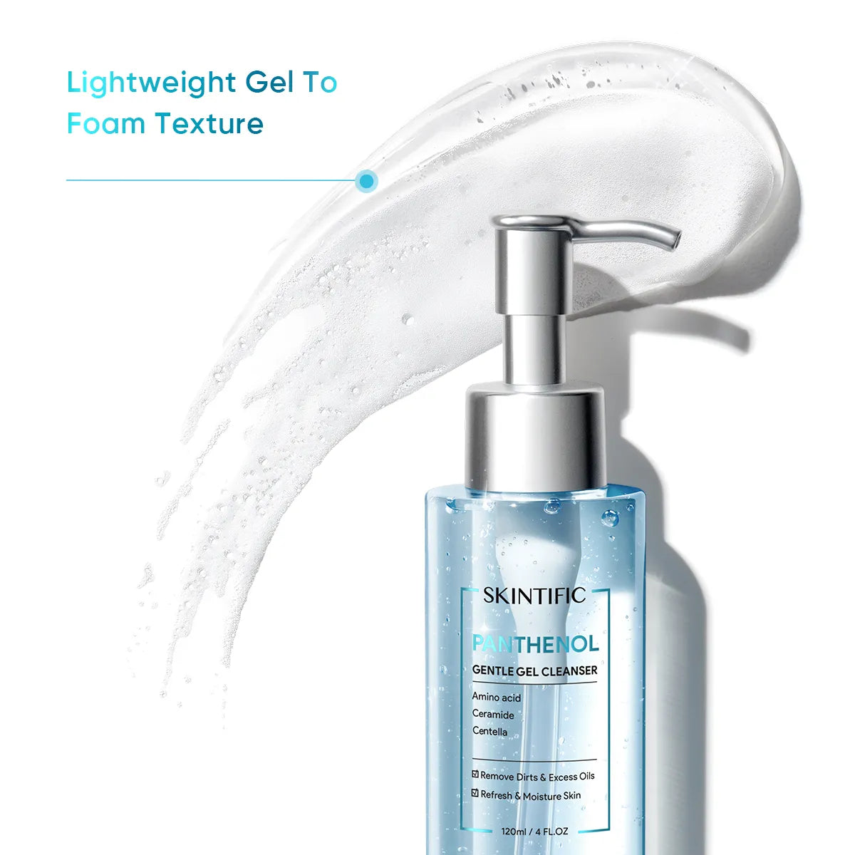 Skintific Panthenol Gentle Gel Cleanser 120ml - DoctorOnCall Farmasi Online