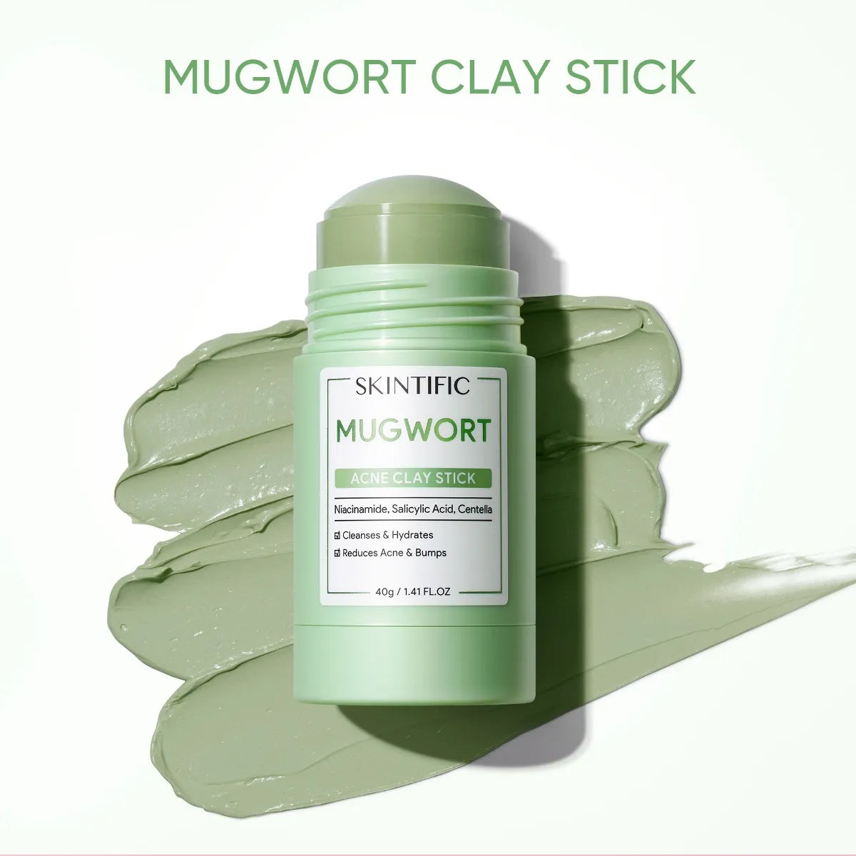 Skintific Mugwort Acne Clay Mask Stick 40g - DoctorOnCall Online Pharmacy