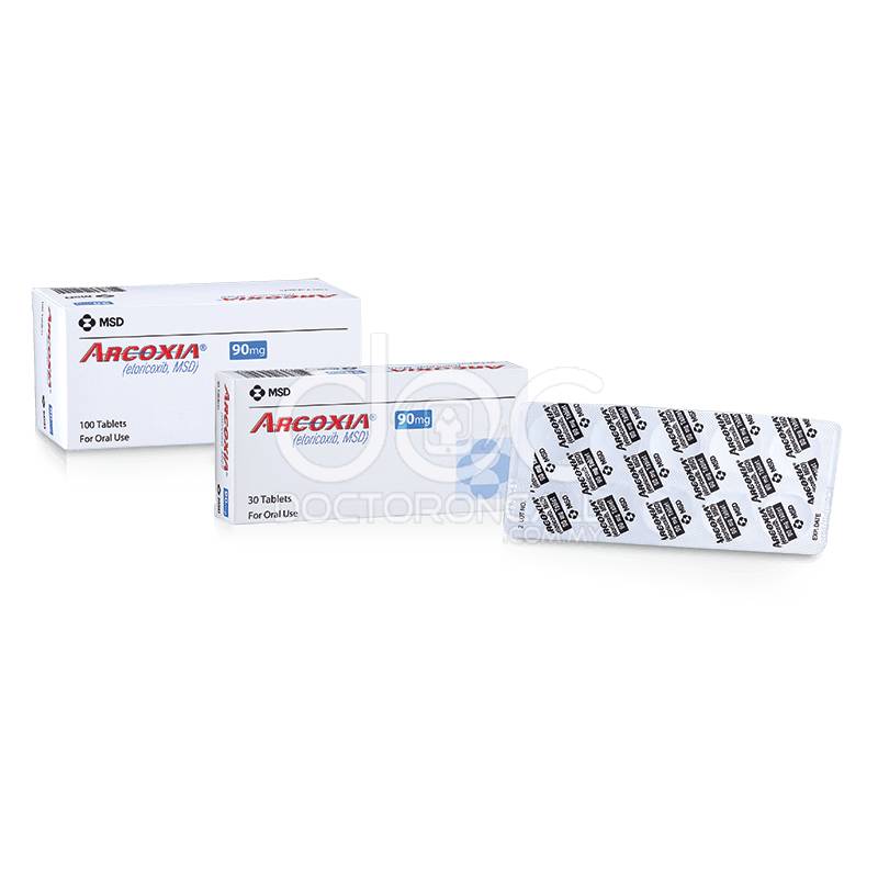 Arcoxia 90mg Tablet 100s - DoctorOnCall Farmasi Online