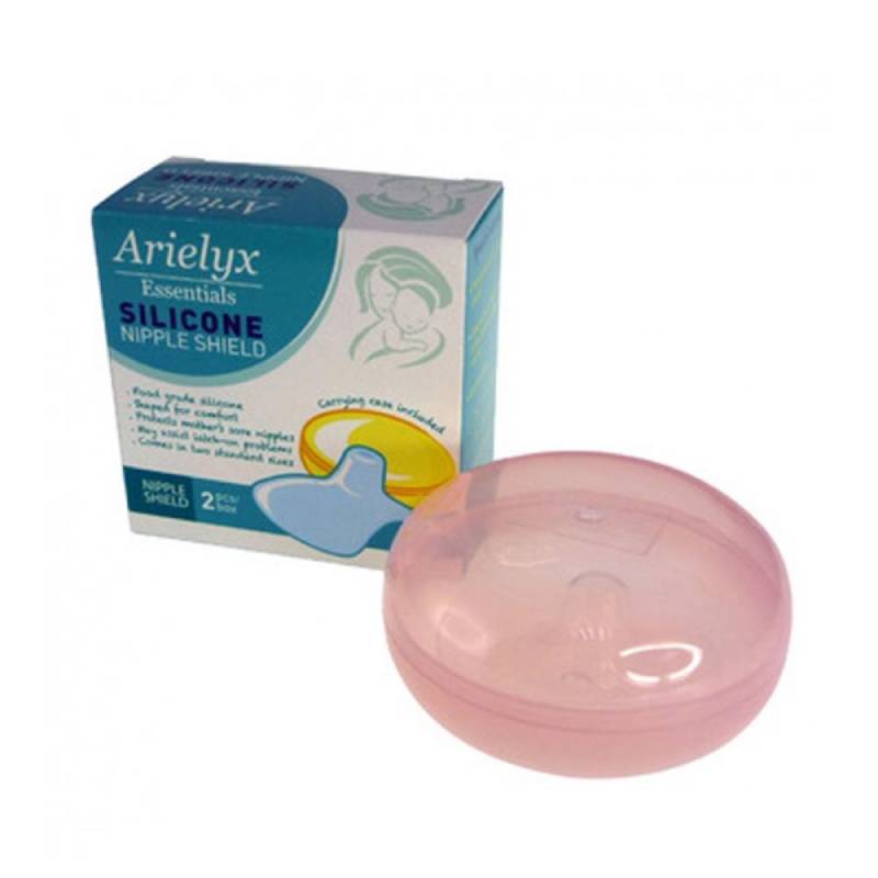 Arielyx Essentials Silicone Nipple Shield with Case 2s Medium - DoctorOnCall Farmasi Online