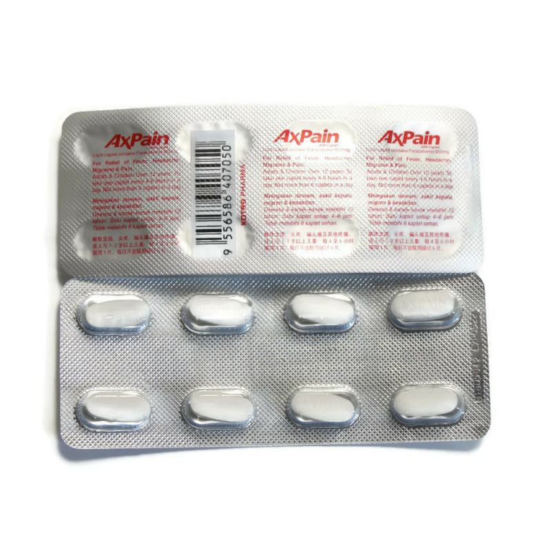 Axpain 650mg Tablet 8s - DoctorOnCall Online Pharmacy