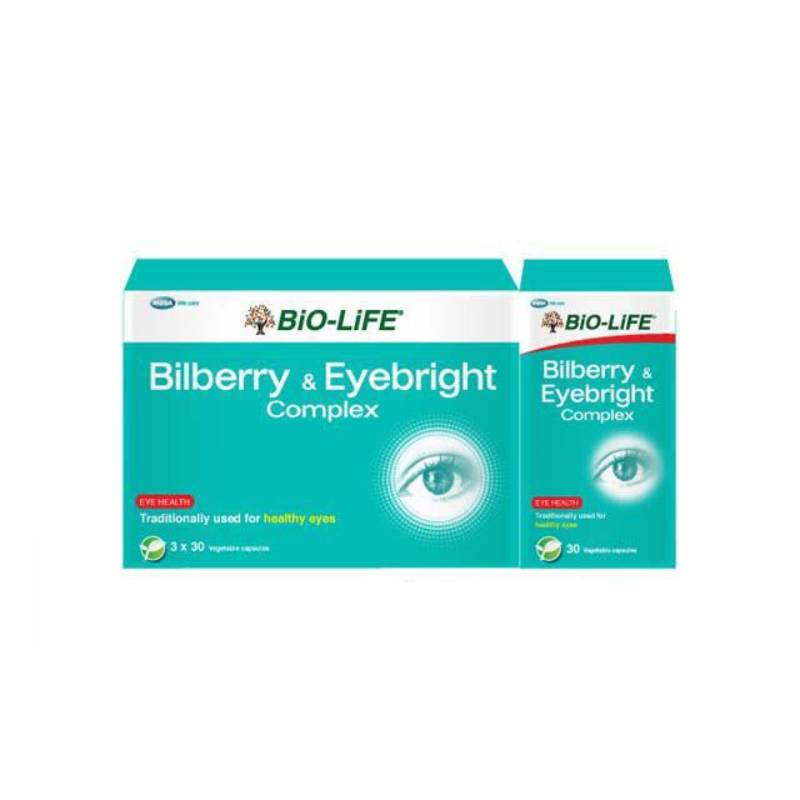 Bio-Life Bilberry & Eyebright Complex Capsule 30s x3 - DoctorOnCall Online Pharmacy