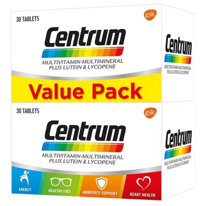 Centrum Multivitamin-Multimineral Plus Lutein and Lycopene Tablet 100s - DoctorOnCall Online Pharmacy