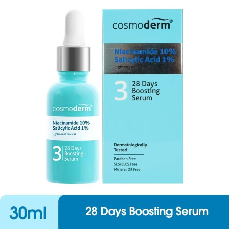 Cosmoderm Niacinamide 28 Days Boosting Serum 30ml - DoctorOnCall Online Pharmacy