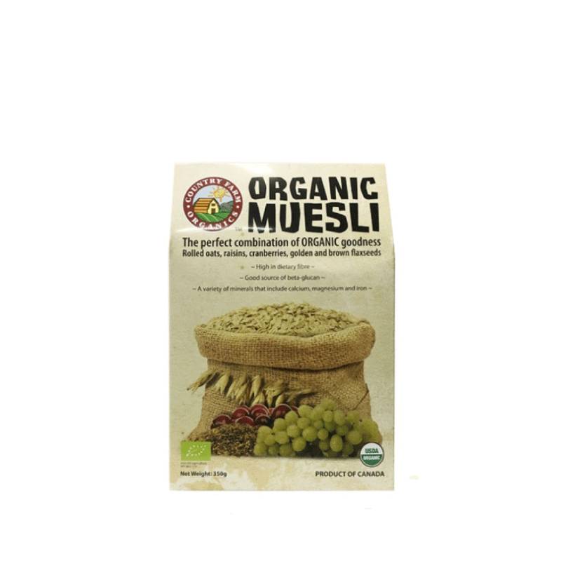 Country Farm Organic Muesli (Berry) 350g - DoctorOnCall Farmasi Online