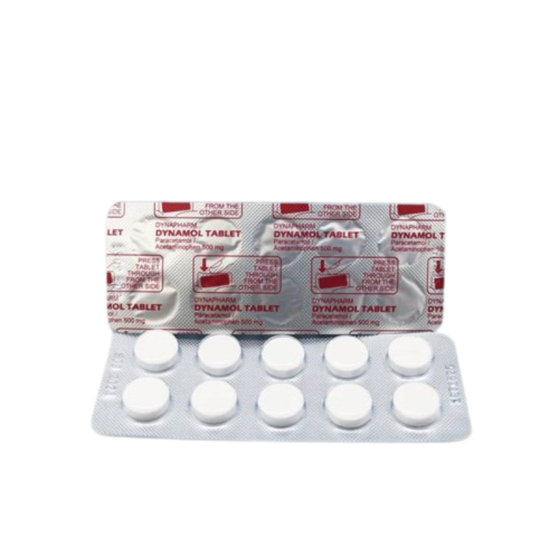 Dyna Dynamol 500mg Tablet 10s (strip) - DoctorOnCall Online Pharmacy