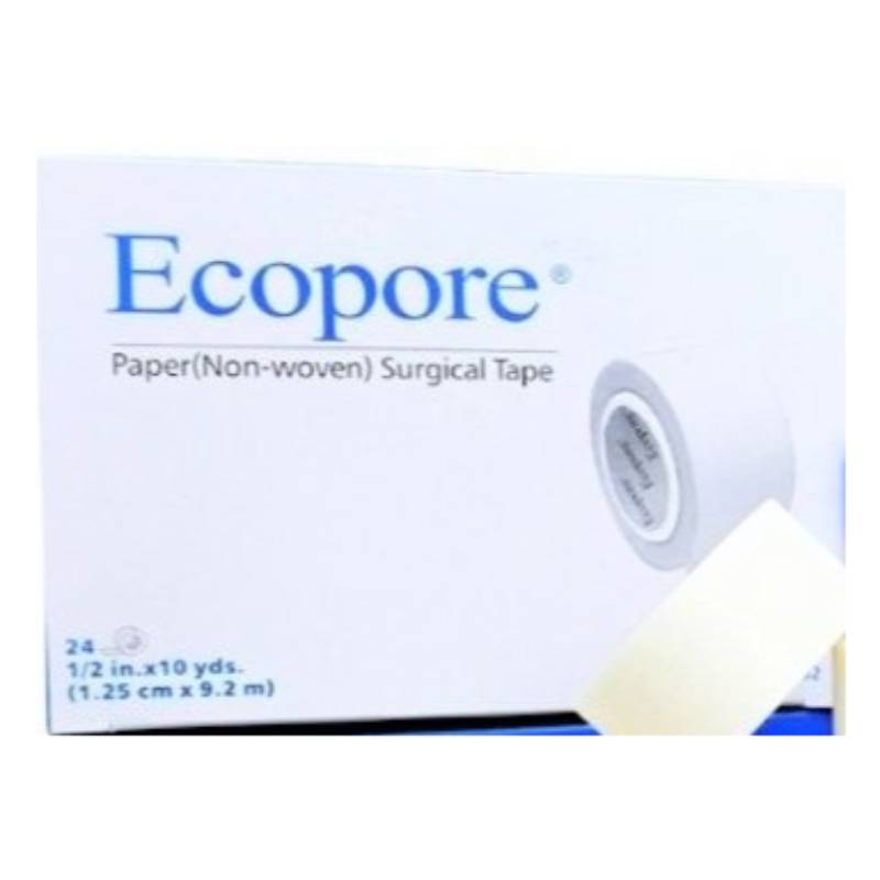 Ecopore Non Woven Surgical Tape With Dispenser 1/2in x 10 yds - DoctorOnCall Farmasi Online