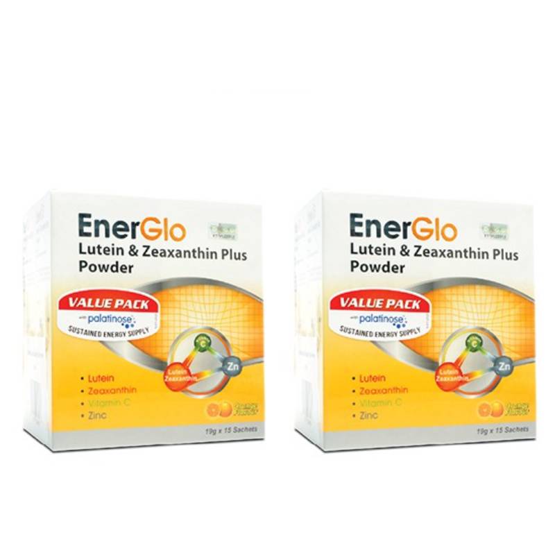 EnerGlo Lutein & Zeaxanthin Plus Powder 15s x2 - DoctorOnCall Farmasi Online