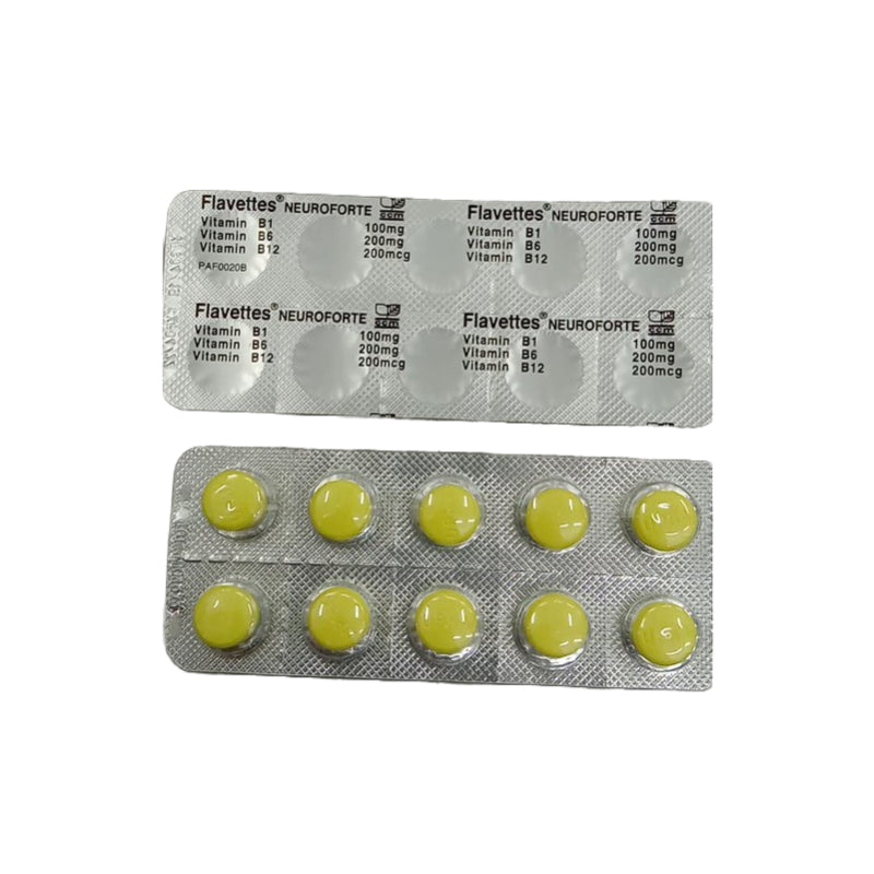 Flavettes Neuroforte Tablet 10s (strip) - DoctorOnCall Online Pharmacy