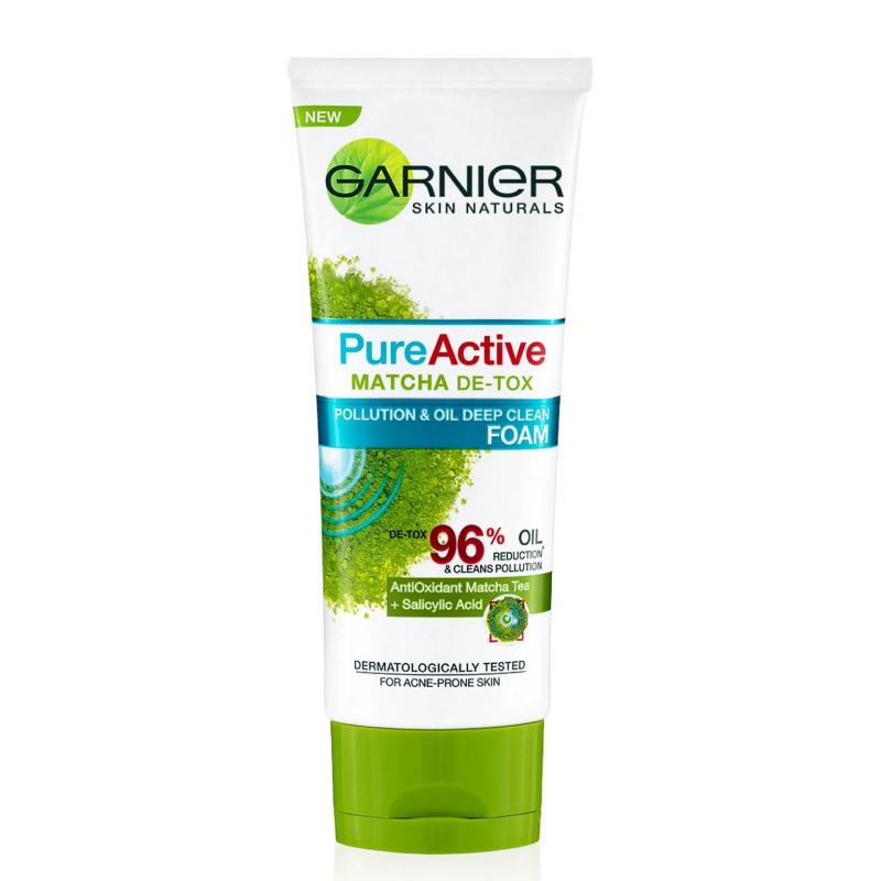 Garnier Pure Active Matcha Foam 100ml - DoctorOnCall Farmasi Online