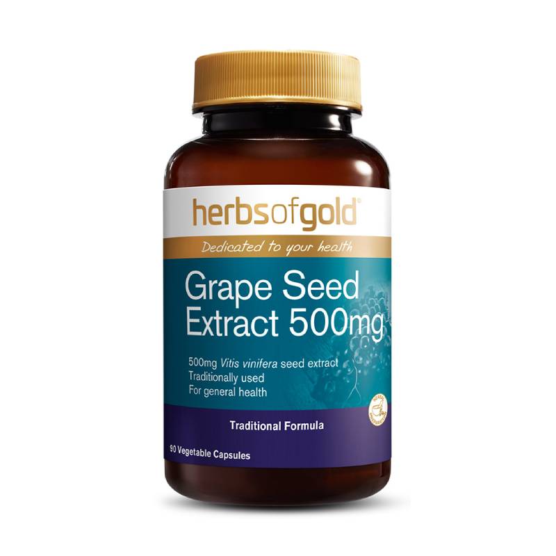 Herbs Of Gold Grape Seed Extract 500mg Capsule 90s - DoctorOnCall Farmasi Online