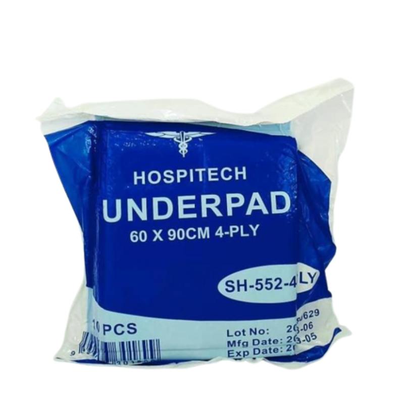 Hospitech Underpad 4 Ply 60cm*90cm 10s - DoctorOnCall Online Pharmacy