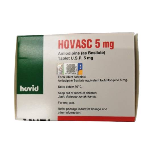 Hovid Hovasc 5mg Tablet 100s - DoctorOnCall Farmasi Online